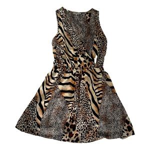 Cheetah prints short dress